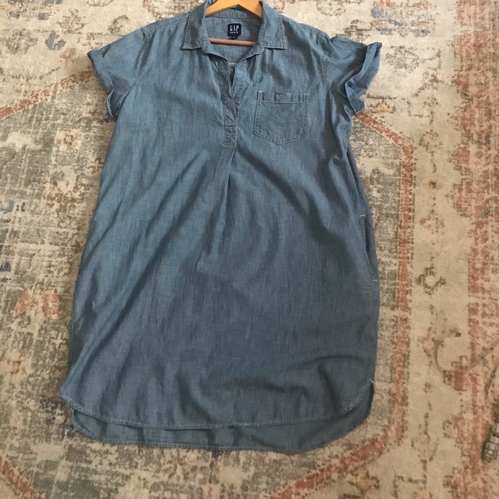 GAP Chambray Popover Dress XL
